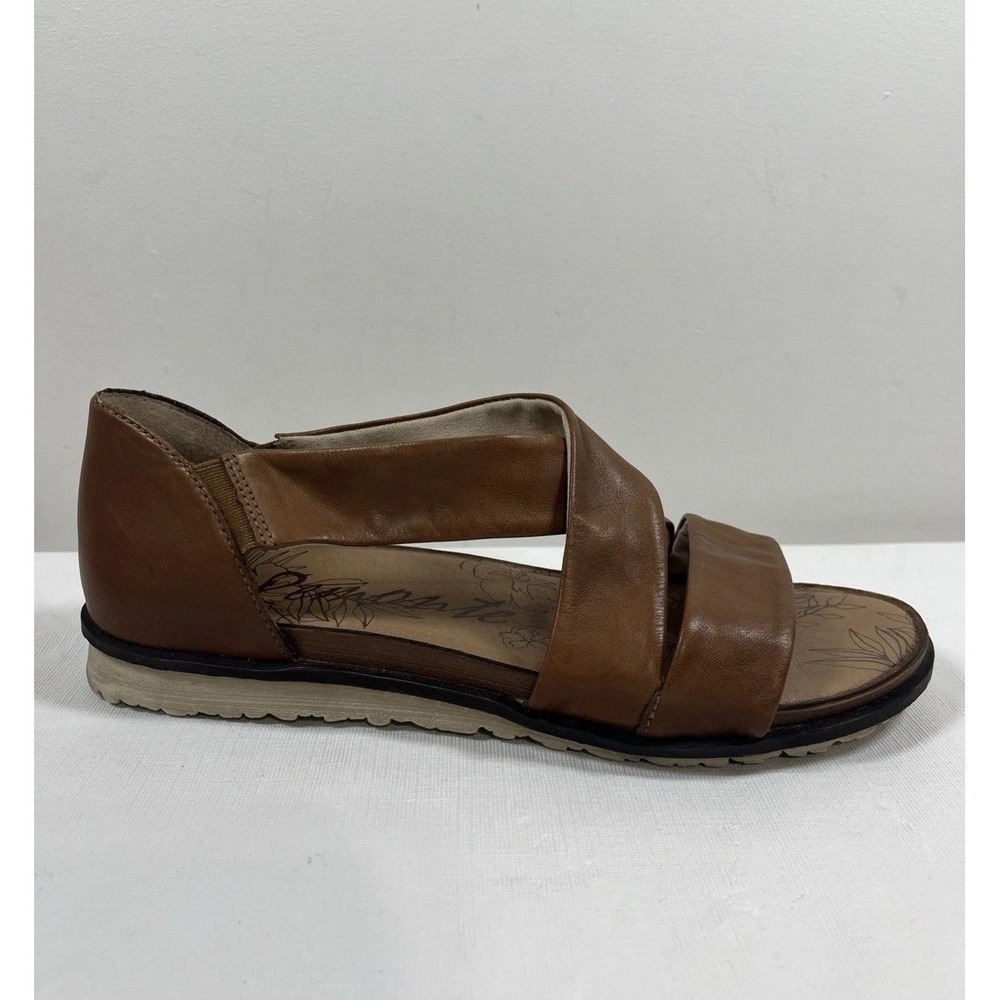 Remonte Womens 40/8.5 Gizella Leather Sandal Brown Slip On Shoes Comfort Summer